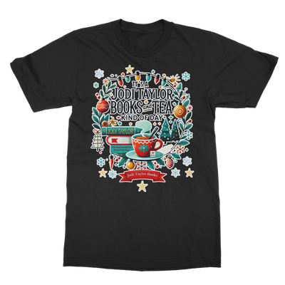 It's a Christmas Books and Tea Kind of Day (UK) Classic Adult T-Shirt up to 5XL