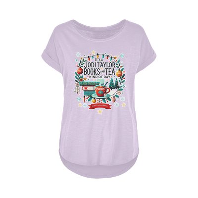 It's a Christmas Books and Tea Kind of Day (UK) Women's Long Slub T-Shirt XS-5XL