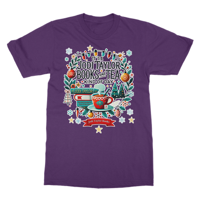 It's a Christmas Books and Tea Kind of Day (UK) Classic Adult T-Shirt up to 5XL