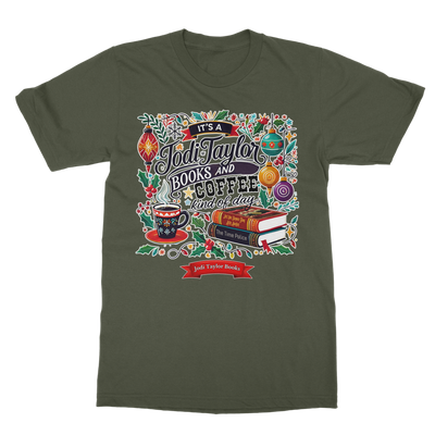 It's a Christmas Books and Coffee Kind of Day (UK) Classic Adult T-Shirt up to 5XL