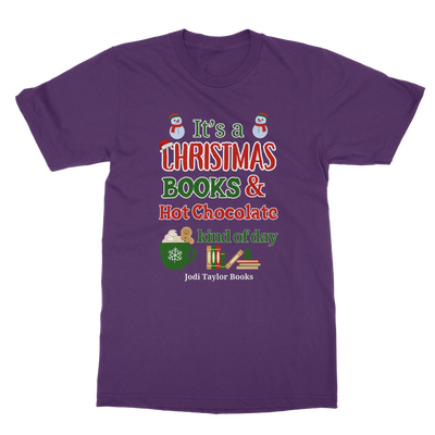 It's a Christmas Books and Hot Chocolate Kind of Day (UK) Classic Adult T-Shirt up to 5XL