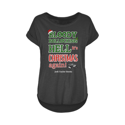 Bloody Bollocking Hell - It's Christmas Again! (UK) Women's Long Slub T-Shirt XS-5XL