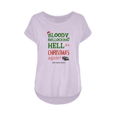 Bloody Bollocking Hell - It's Christmas Again! (UK) Women's Long Slub T-Shirt XS-5XL