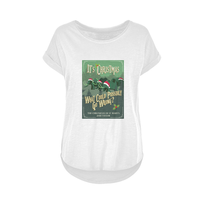 It's Christmas - What Could Possibly Go Wrong? (UK) Women's Long Slub T-Shirt XS-5XL