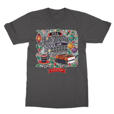 It's a Christmas Books and Coffee Kind of Day (UK) Classic Adult T-Shirt up to 5XL