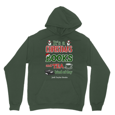 It's a Christmas Books and Tea Kind of Day (UK) Classic Adult Hoodie up to 5XL