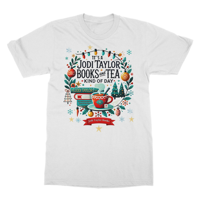 It's a Christmas Books and Tea Kind of Day (UK) Classic Adult T-Shirt up to 5XL