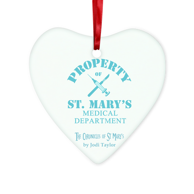 Property of St Mary's Medical Department (UK) Glass Hanging Ornament