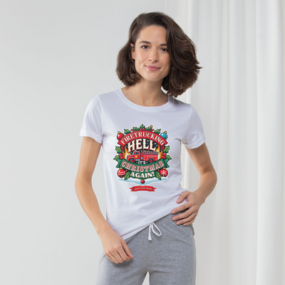 Firetrucking Hell - It's Christmas Again! (UK) Women's Long Pant Pyjama Set