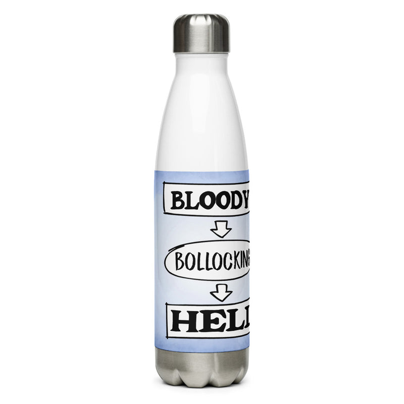 Bloody Bollocking Hell Stainless Steel Water Bottle (Europe & USA)